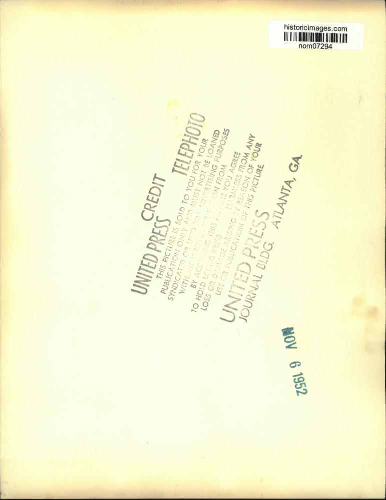 1952 Press Photo Lt. General Albert Wedemeyer after nationwide