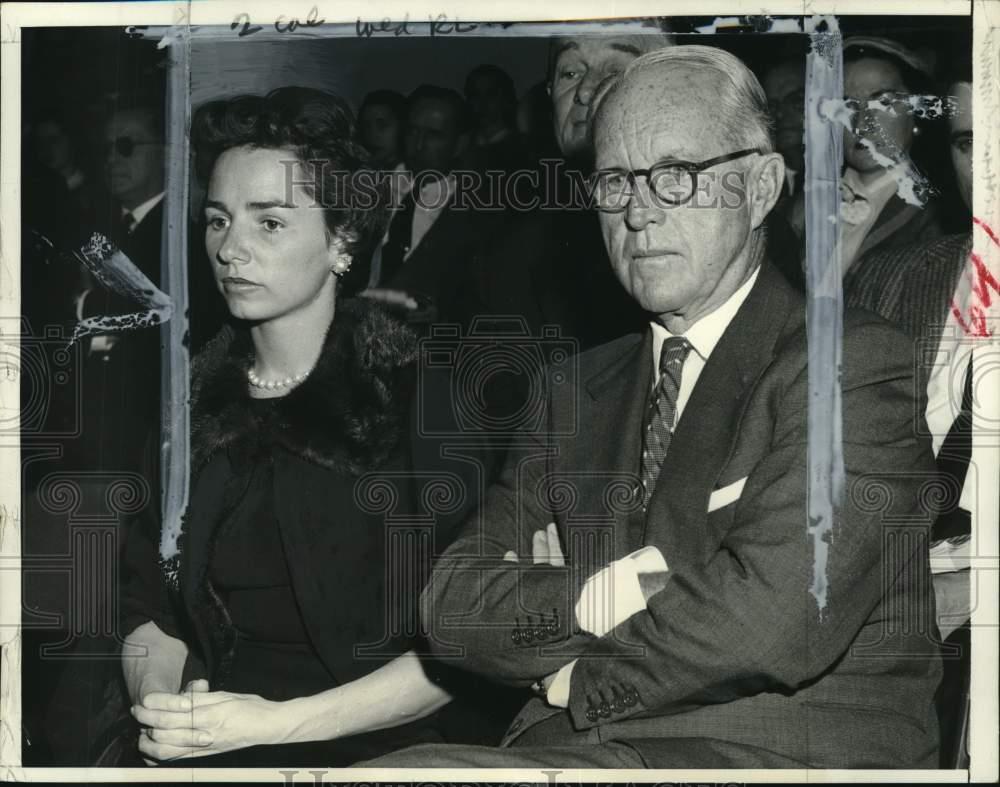 1957 Press Photo Joseph P. Kennedy & Robert F. Kennedy's