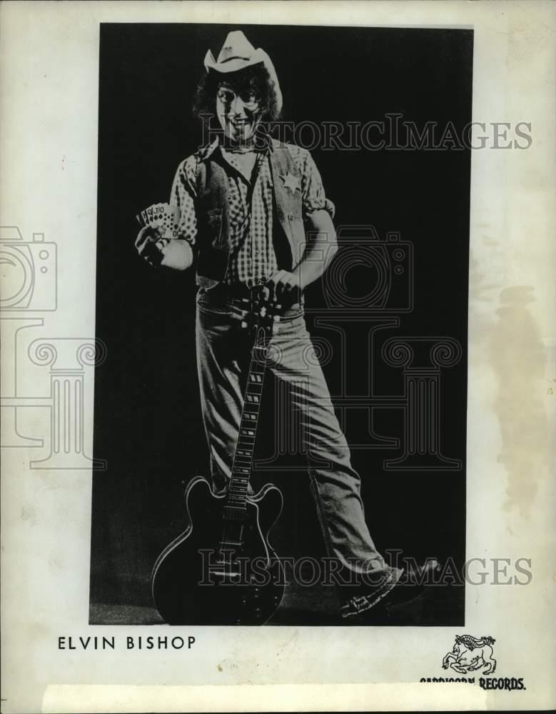 1976 Press Photo Blues and Rock music guitarist, Elvin Bishop