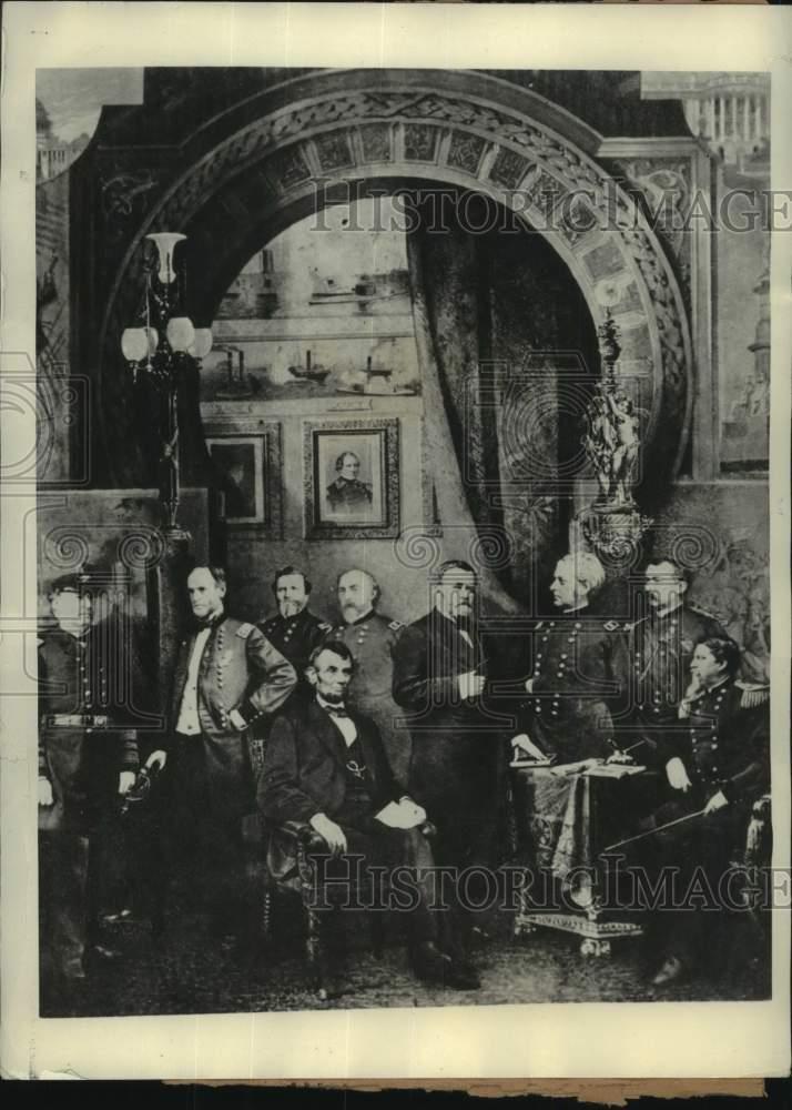 Press Photo Former Us President Abraham Lincoln Other Government