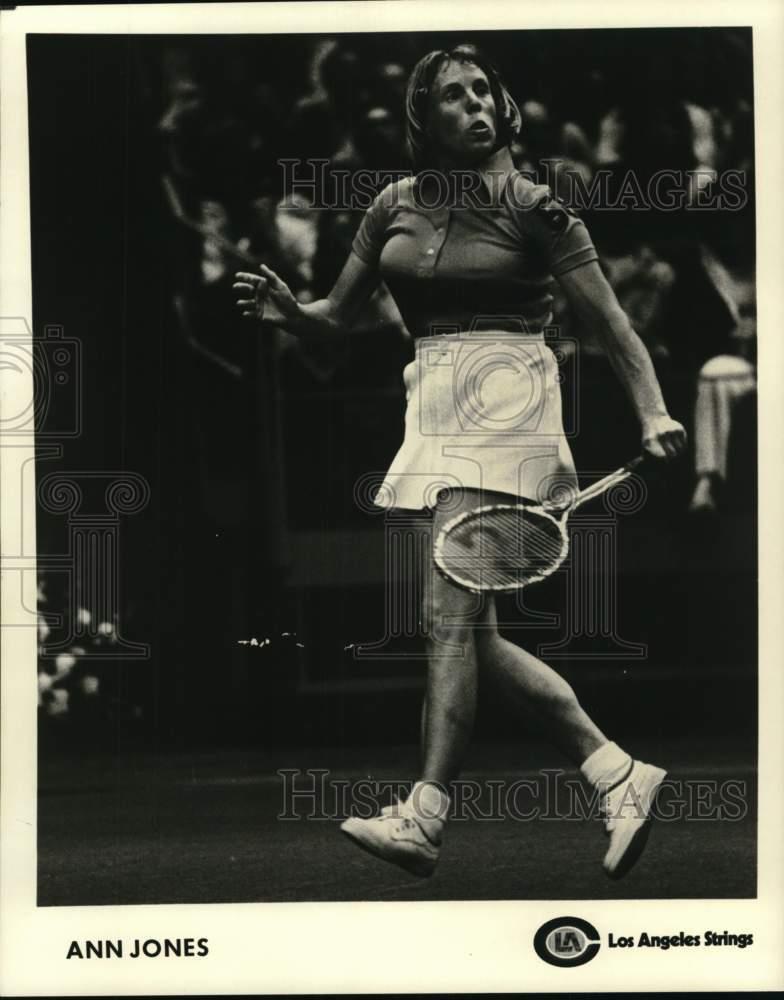 1976 Press Photo Los Angeles Strings' tennis player Ann Jones