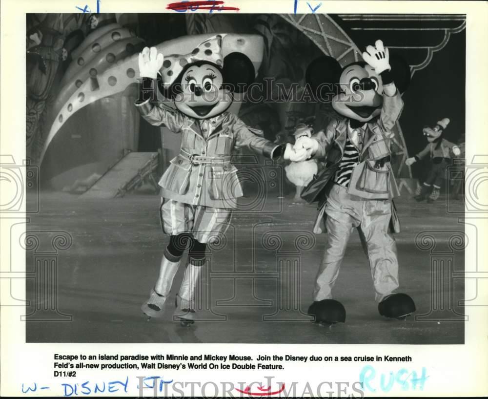 Press Photo Minnie and Mickey Mouse, Walt Disney's World On Ice