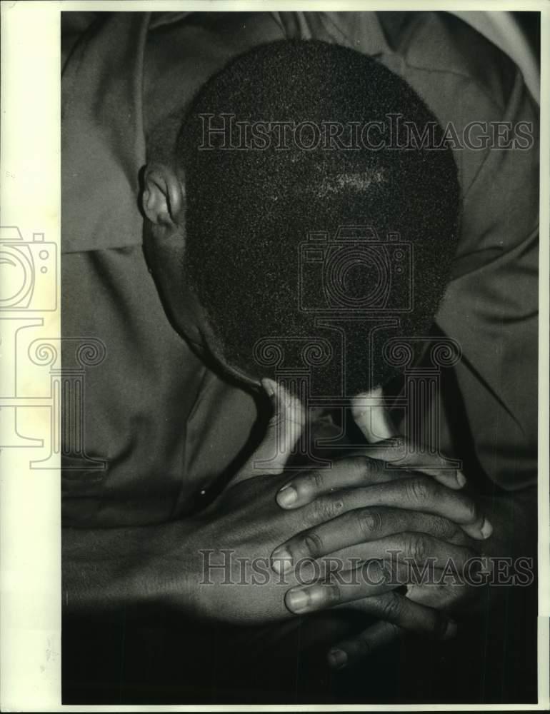 1984 Press Photo Inmate at Jamesville Correctional Facility