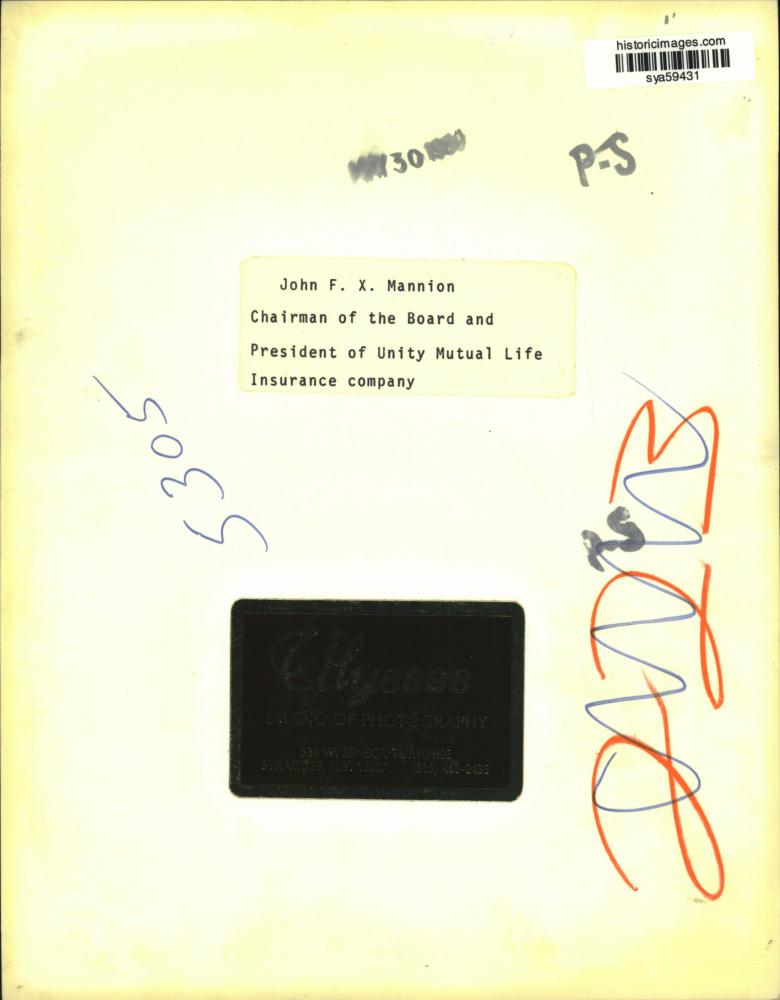 1980 Press Photo Unity Mutual Life Insurance Company