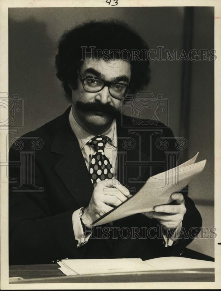 Press Photo Gene Shalit, American film and book critic
