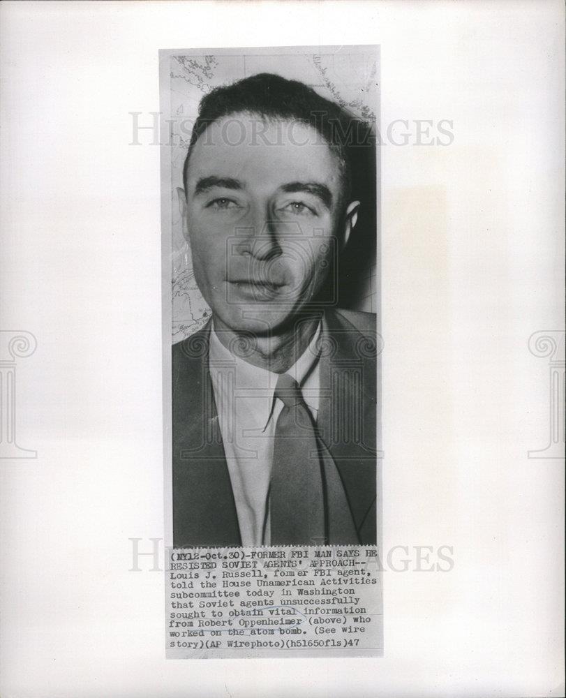 PQ-010 11X14 PHOTO ROBERT OPPENHEIMER FAMOUS QUOTE FROM LEGENDARY PHYSICIST 
