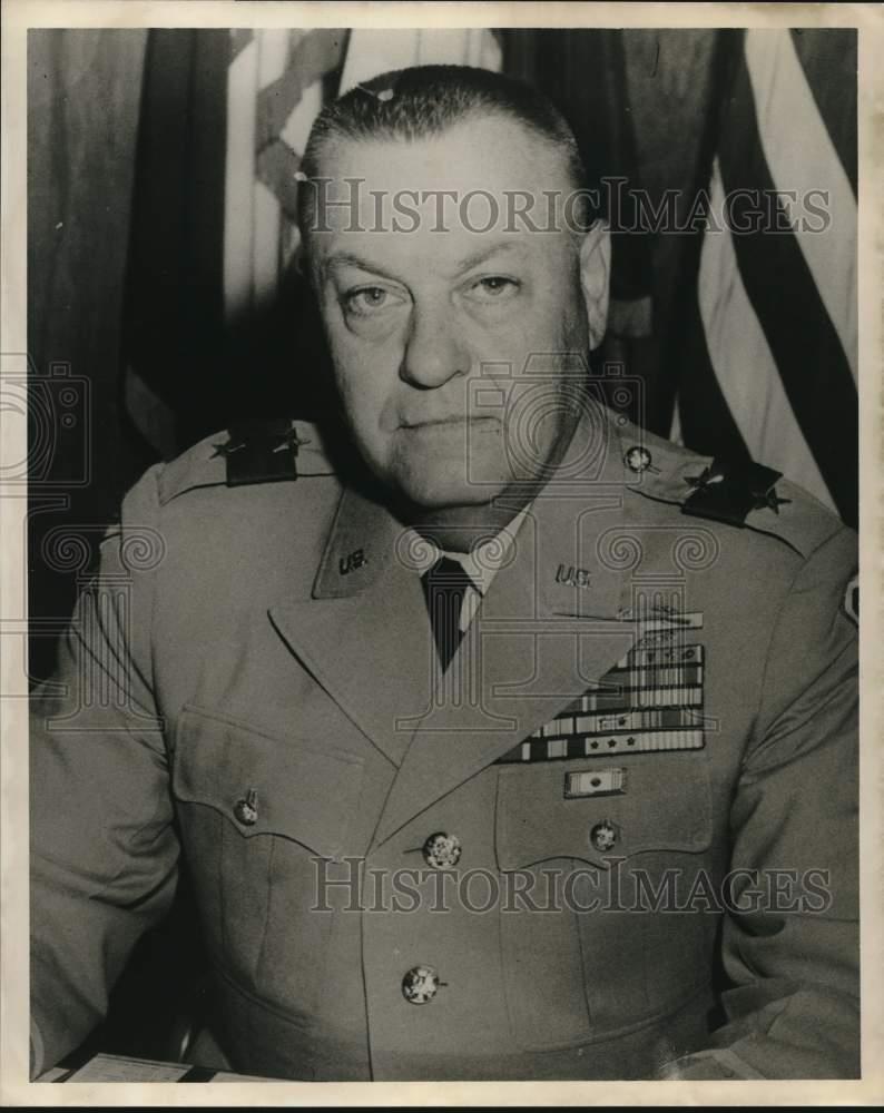 1961 PRESS PHOTO Maj. Gen. Thomas R. Yancey, Commander of VIII U.S ...