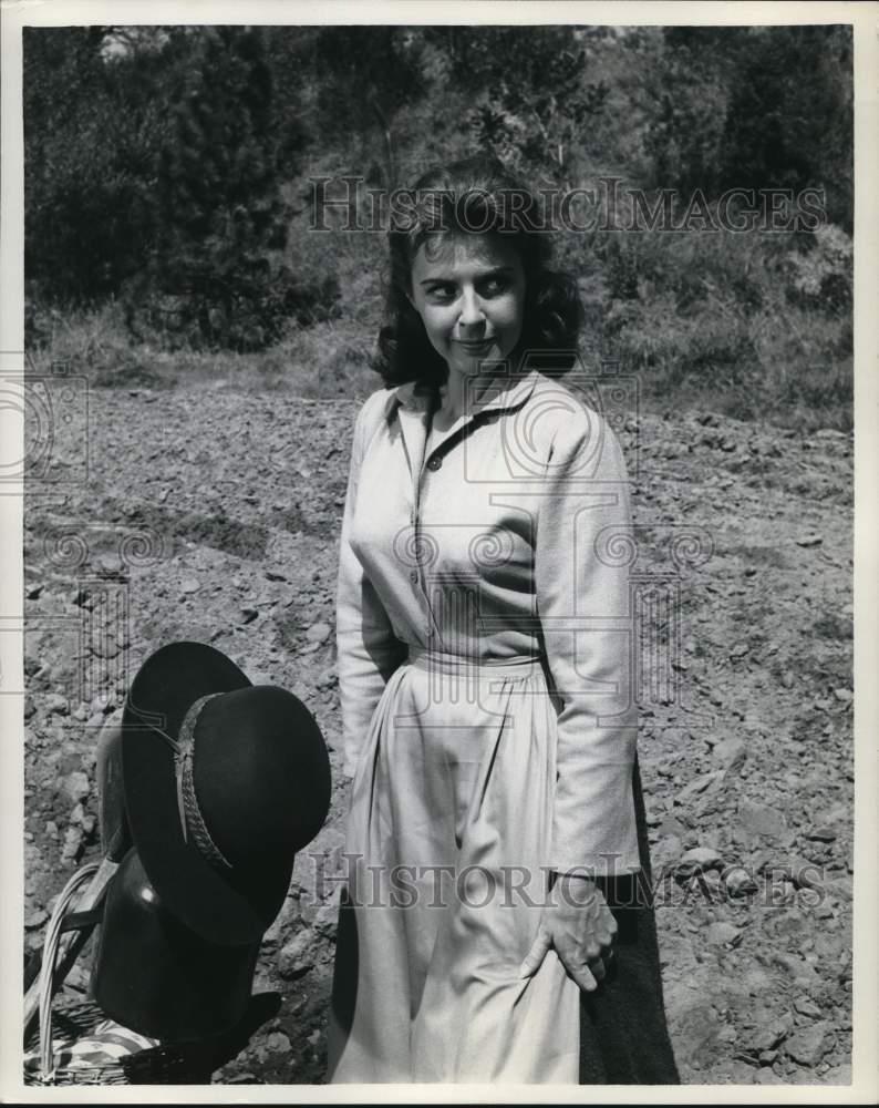 Press Photo Actress Mala Powers Starring As Rebecca Boone - Syp44191 