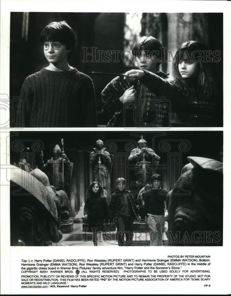 2001 Press Photo Starring Actors in "Harry Potter and The Sorcerer's