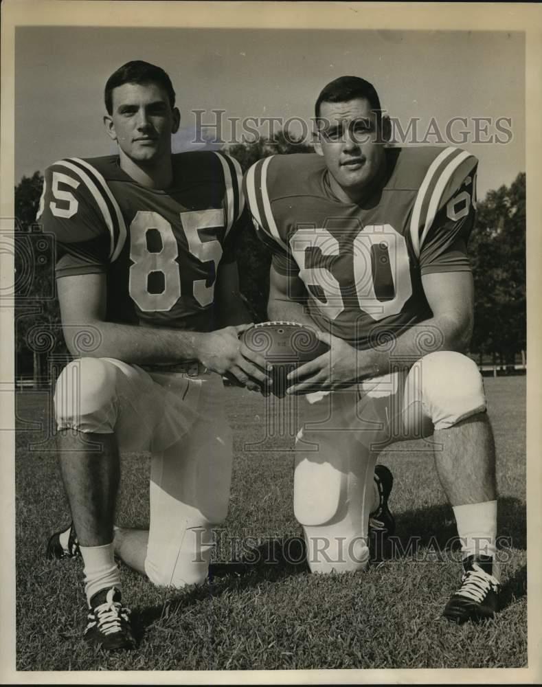 1967 Press Photo Jay Collins, Larry Darling, Football ...