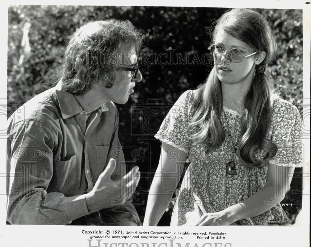 1971 Press Photo Woody Allen And Louise Lasser In Bananas Movie