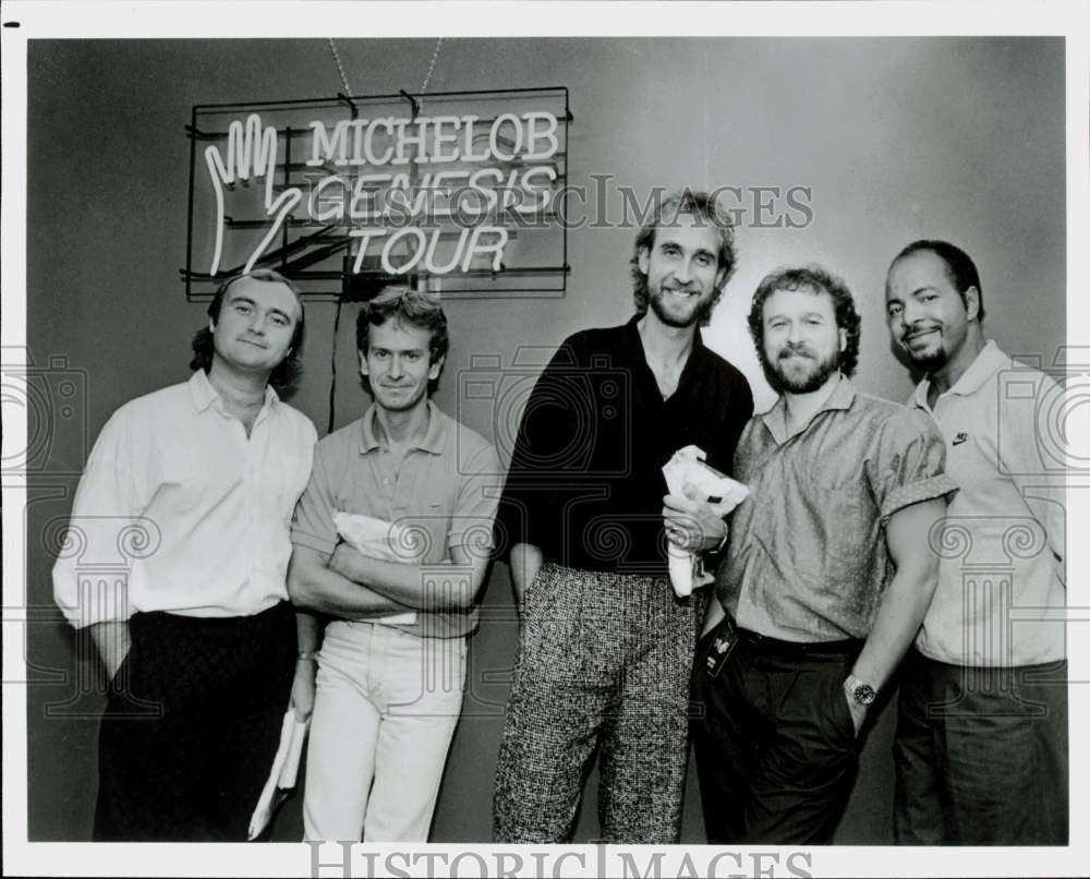 Press Photo Members of Genesis, British soft rock/progressive rock band. eBay