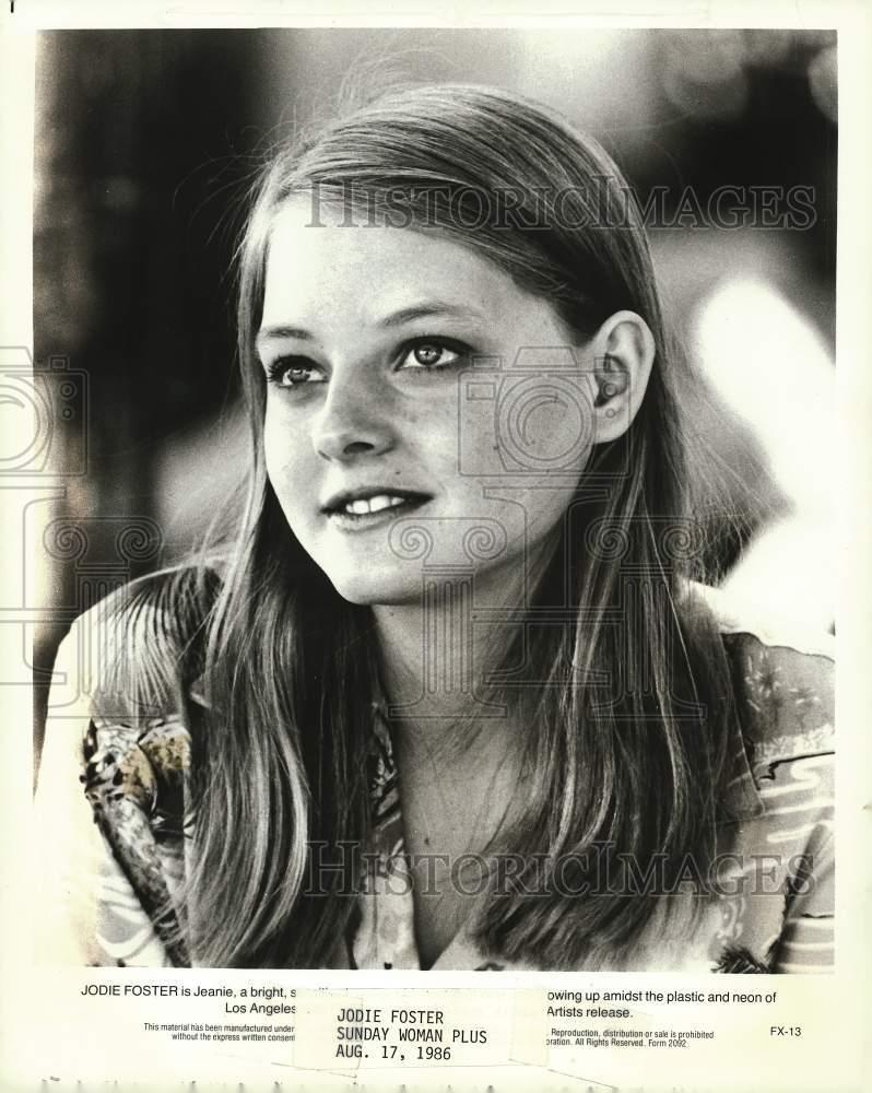 1986 Press Photo Movie Actress Jodie Foster - kfx26344 | eBay