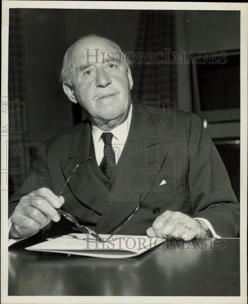 Press Photo Radio Actor Sir Charles Mendl Playing Himself
