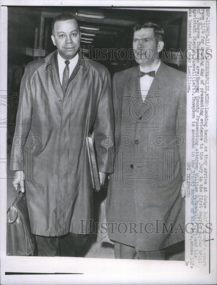 1963 Press Photo Judge Rolf Foseen's courtroom presenting evidence - RSC72949