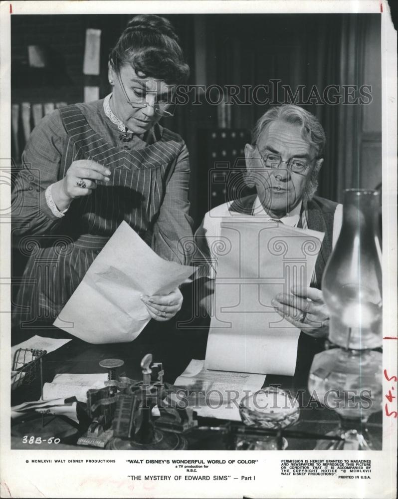 1968 Press Photo Actor John McIntire Jeanette Nolan Movie Mystery ...