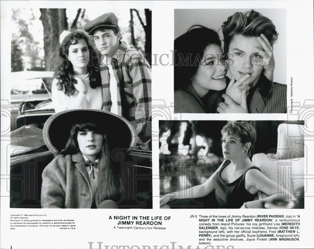 1983 Press Photo River Phoenix in "A Night in the Life of ...