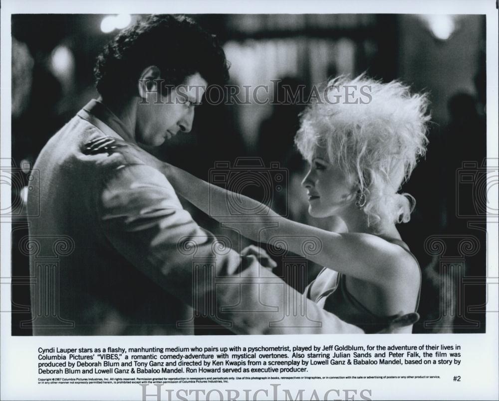 1987 Press Photo Cyndi Lauper, Jeff Goldblum "Vibes" DFPG48507 eBay