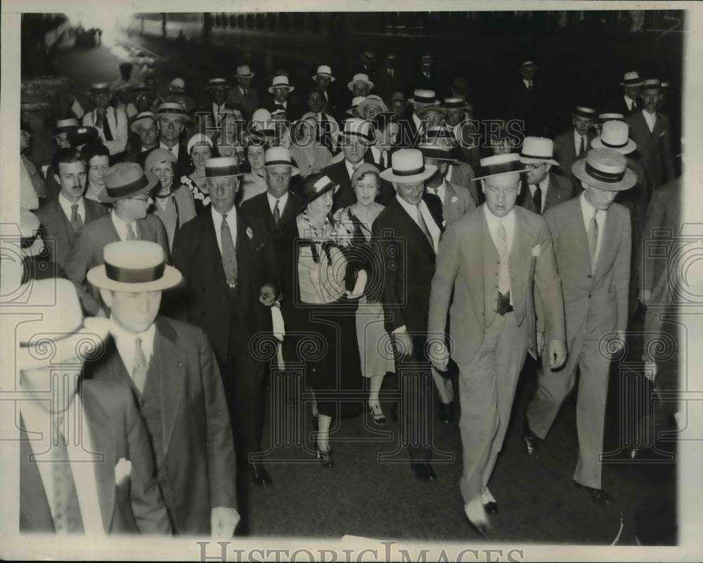 1932 Press Photo Mr & Mrs Alfred Smith at Democratic National ...