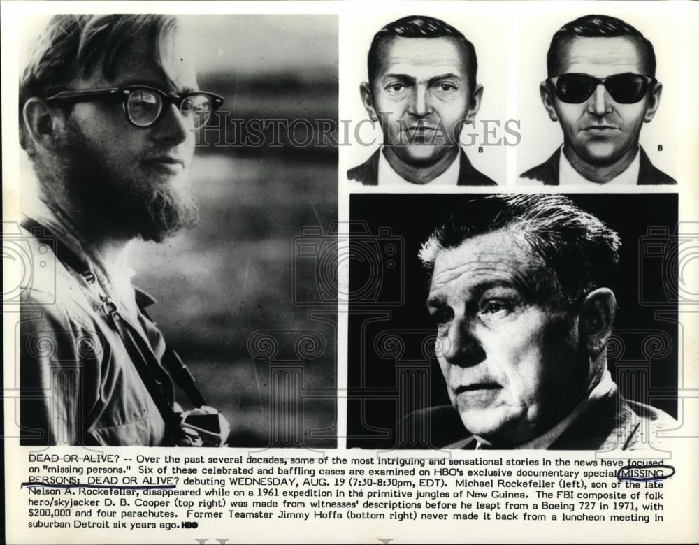 1984 Press Photo Missing Persons documentary from HBO - cva99765 | eBay