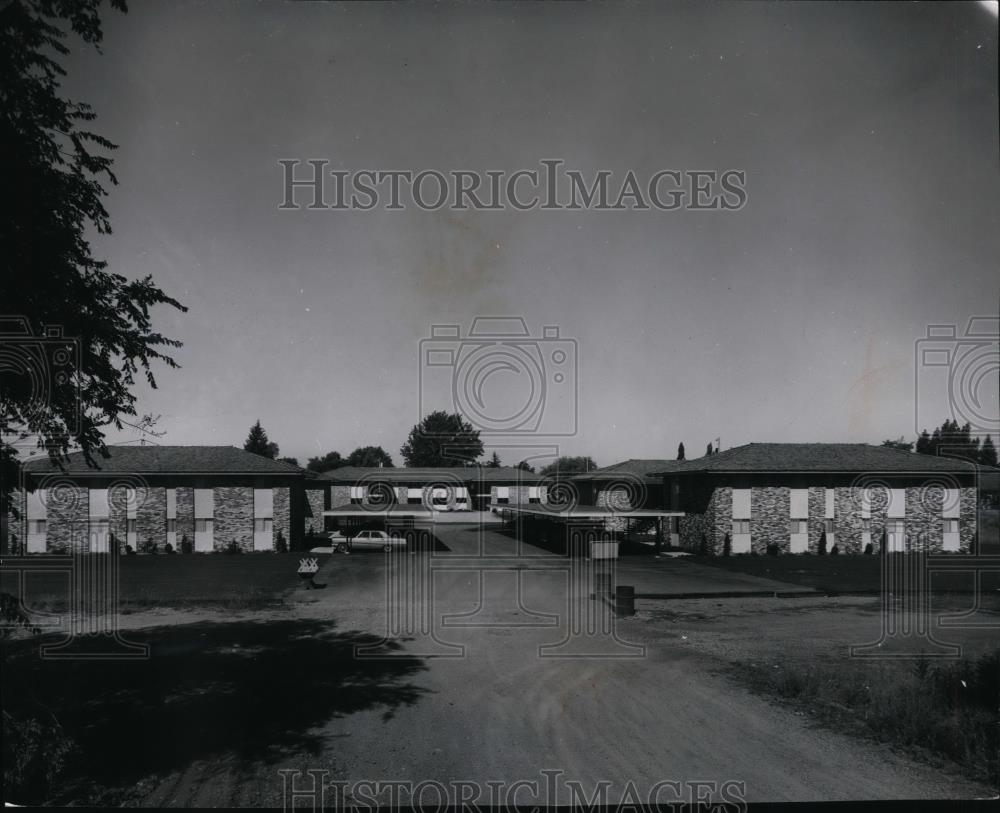 1967 Press Photo Pine Villa Apartments in Spokane Valley