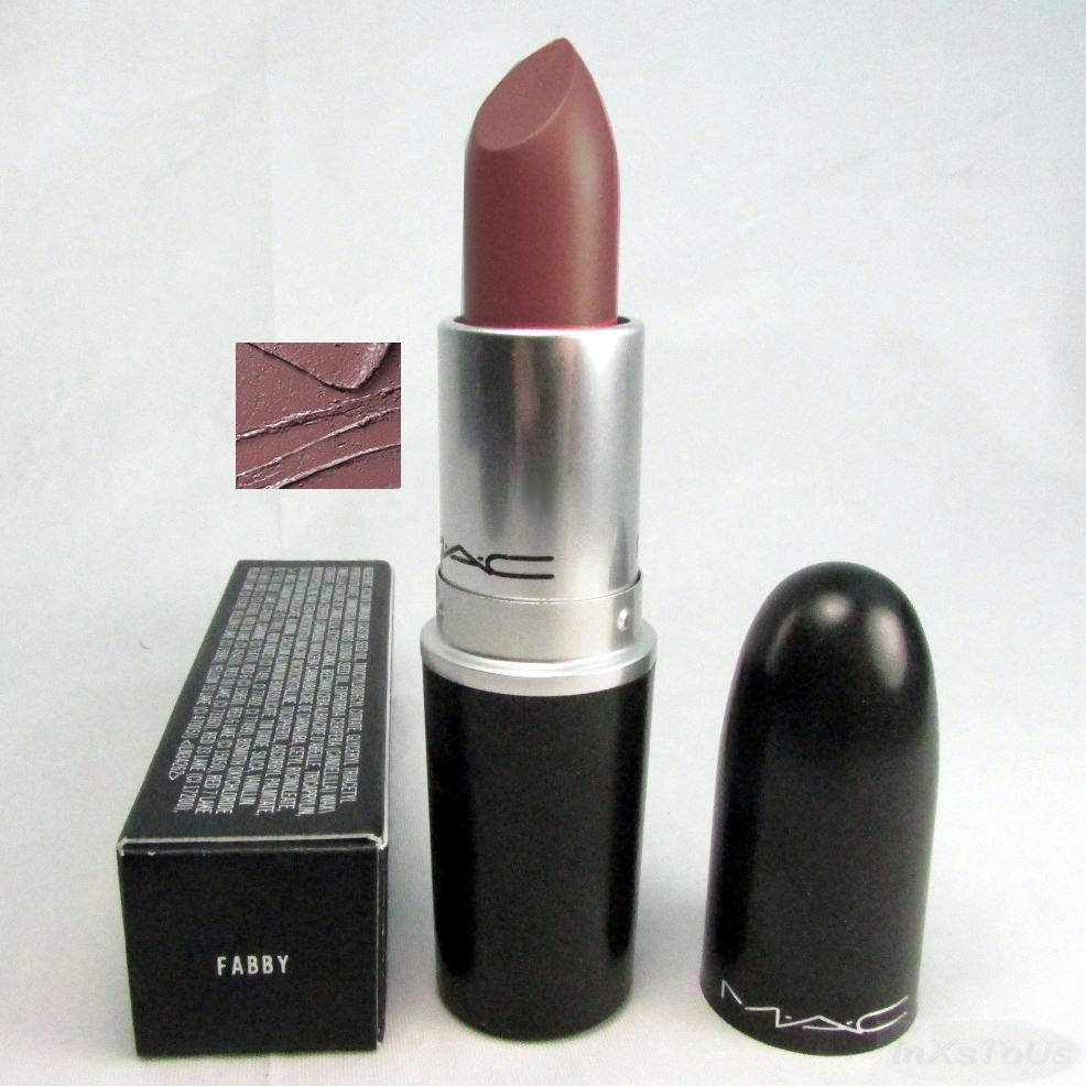 MAC Frost Lipstick Fabby (Mauve Gold Pearl) Boxed | eBay