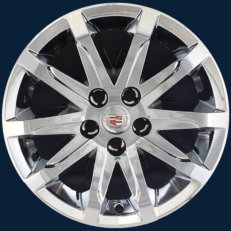 20142016 Cadillac CTS Chrome Wheel Skins fits 17" 10 Spoke Wheels