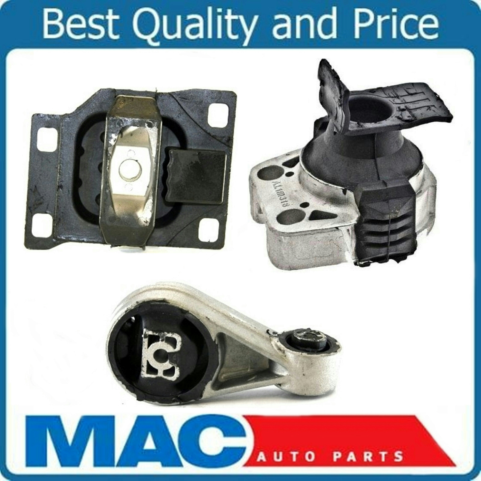 M501 Fits 2010-2013 Ford Transit Connect 2.0L Engine Motor /& Trans Mount Set 3pc