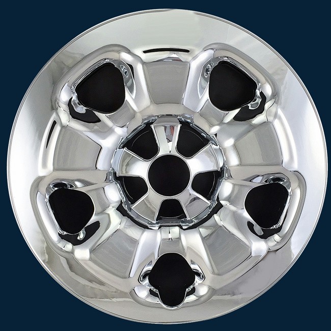 Set Of 4 Gloss Black 17" Wheel Skins For 2011-2017 Jeep Patriot - 5 Spoke Covers