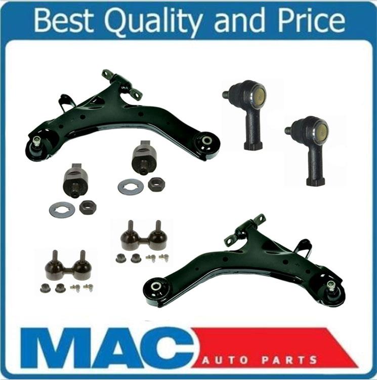8 Piece Kit Control Arm Ball Joint Tie Rod Sway Bar Link for 99-03 Windstar
