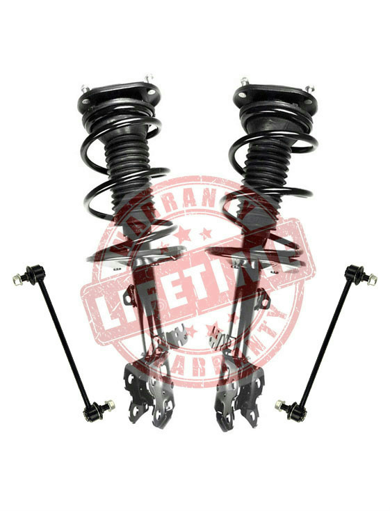 Front Complete Spring Struts with Sway Bar Links for Toyota Prius 2004