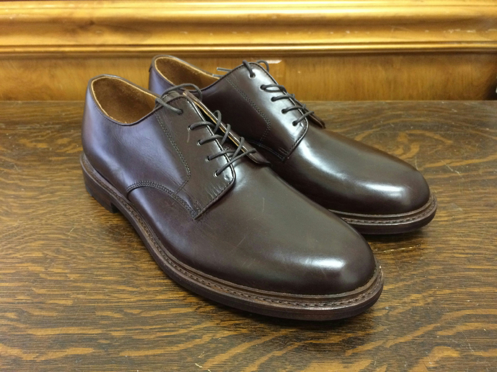 JCrew $288 Ludlow Derbys 11.5 cigar brown Leather Shoes  display picture 1