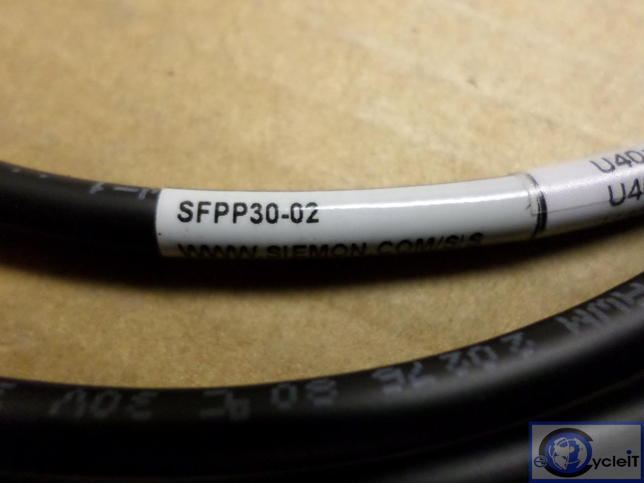 Siemons SFP Passive Copper Cable Assembly 10Gb 2m 6.6ft 30 AWG SFPP30-02