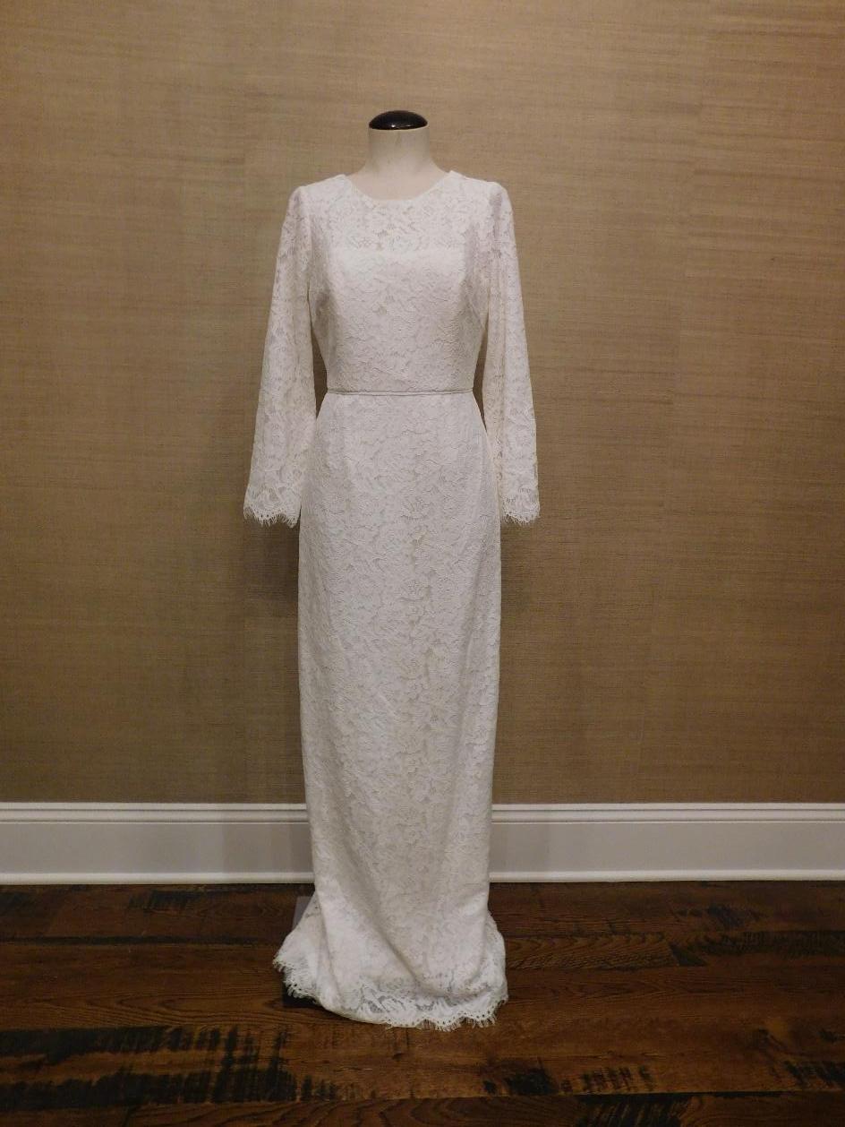 alessia satin and lace maxi dress A.L.C. Alessia Textured Satin and Lace Maxi Dress
