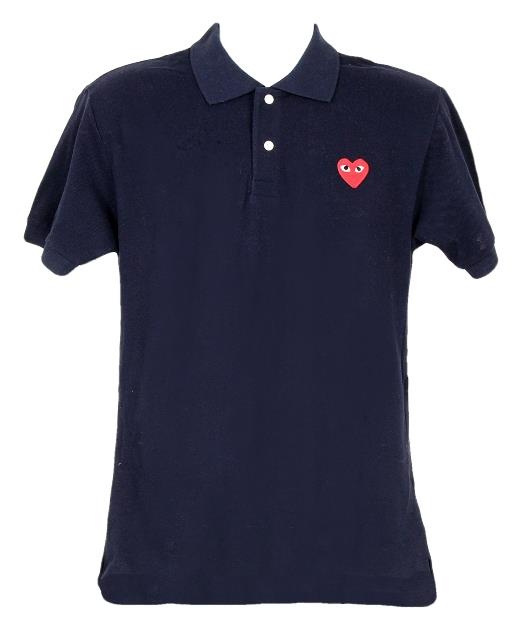 comme des garçons play polo shirts