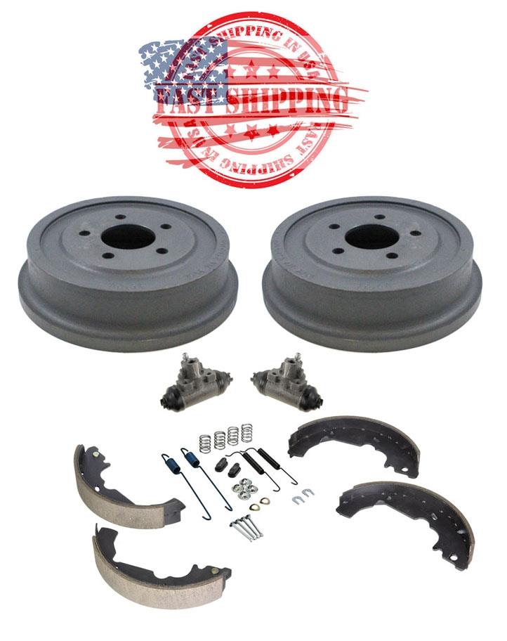 Rear Drums Brake Shoes Wheel Cylinders Spring Kit Fits 0506 Chevrolet