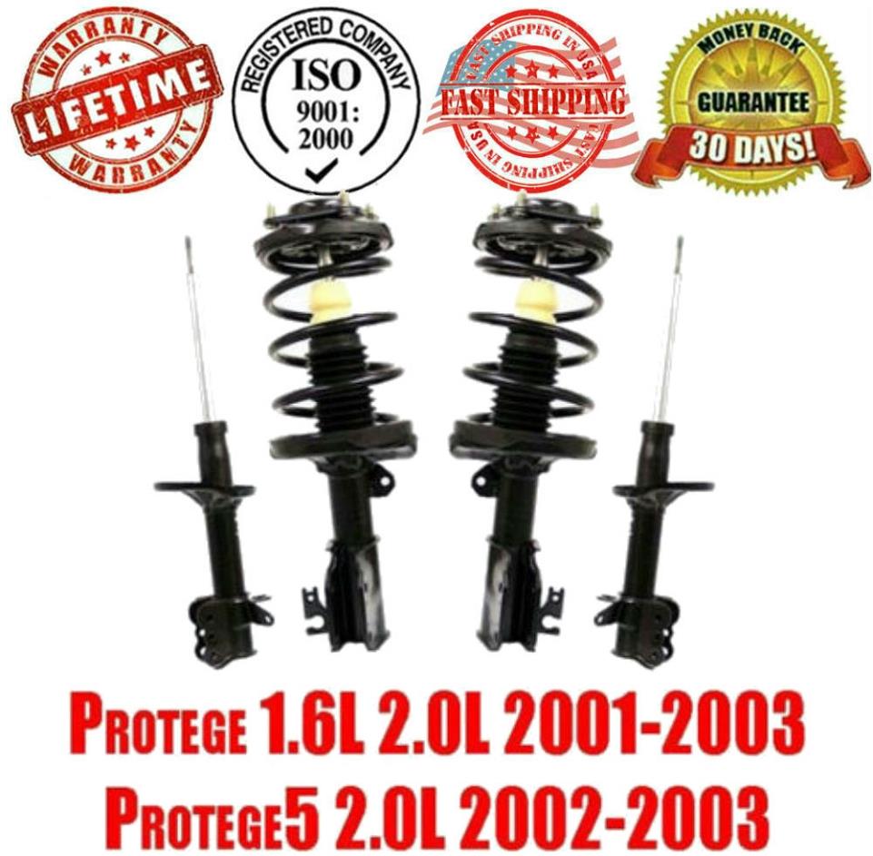 Detroit Axle Front Struts With Coil Springs For Mazda Protege5 2000-2003 | Pair