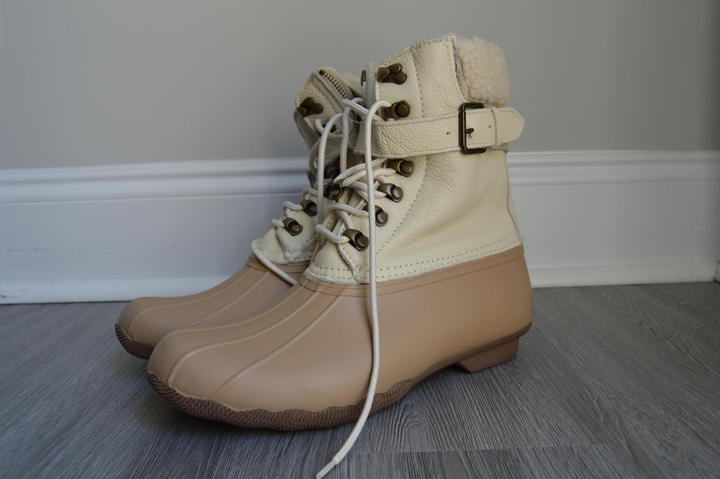women's sperry shearwater buckle boots