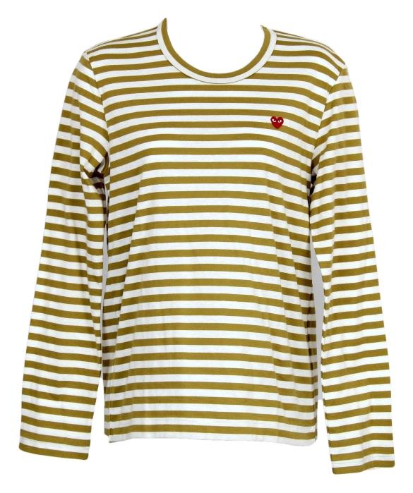 comme de garcons striped long sleeve