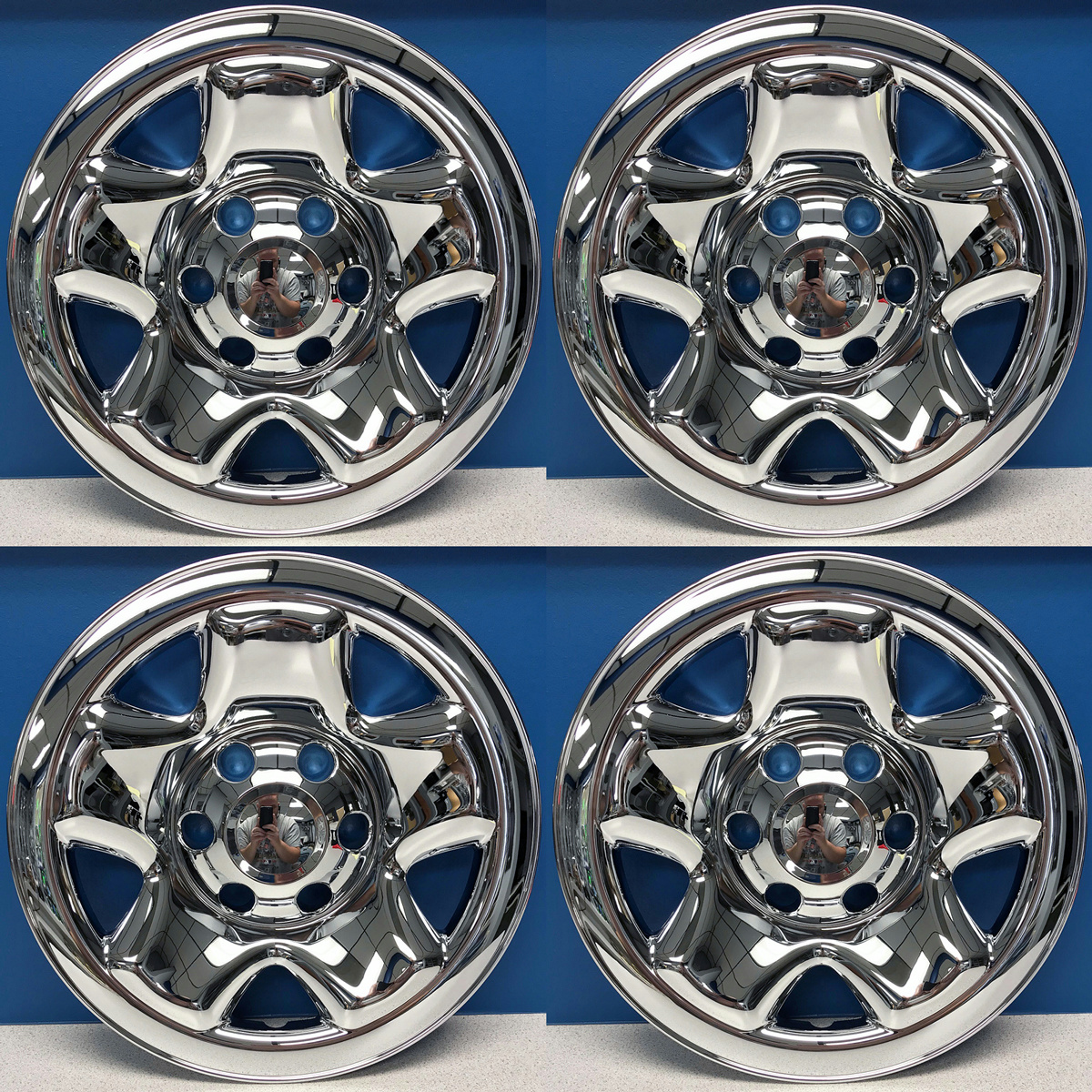 2005 2021 Toyota Tacoma 16 5 Spoke Chrome Wheel Skins HUBCAPS IMP 