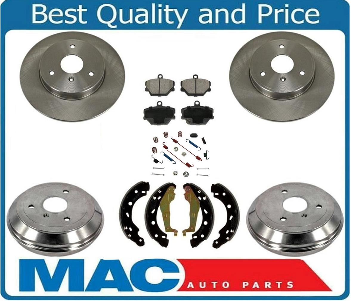 for 05-15 Smart Car Fortwo 100/% All New Brand New Brake Drums /& Rear Brake Shoes