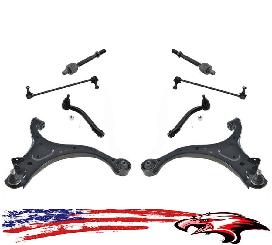 New Control Arms Sway Bar Links Tie Rods for Hyundai Santa Fe & for Kia