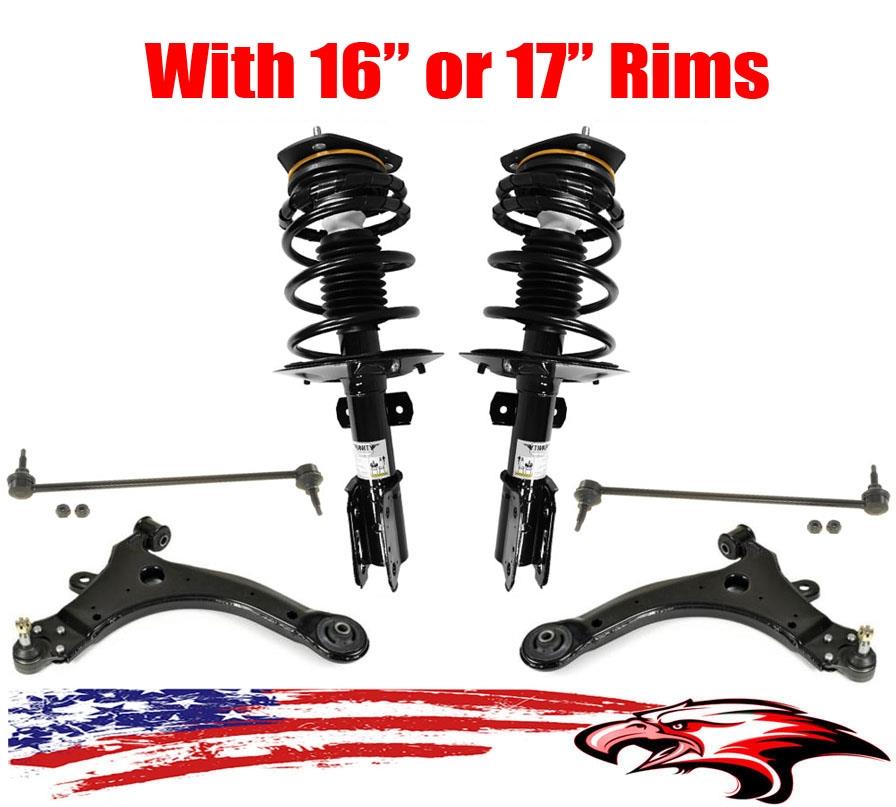 Front Struts Lower Control Arms Sway Bar Links for Pontiac Grand Prix