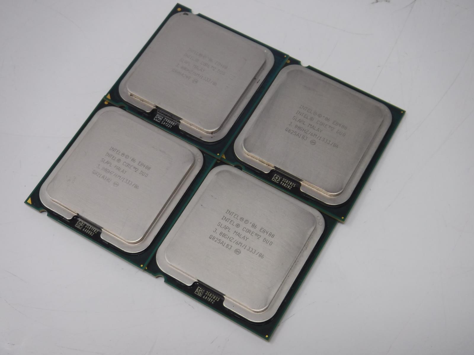 Lot of 4 Intel Core 2 DUO E8400 3.00GHz Dual-Core Processor SLAPL