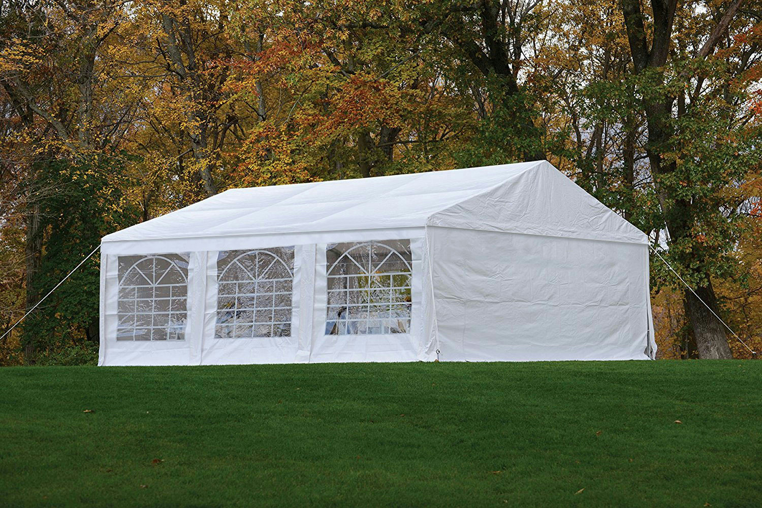 Blue 3x3m Gazebo with 4 Removable Side Walls Event Shelter Heavy Duty Marquee Awning Party Tent Canopy White 120g PE Cover Blue 3x3m Gazebo with 4 Removable Side Walls Event Shelter Heavy Duty Marquee Awning Party Tent Canopy White 120g PE Cover