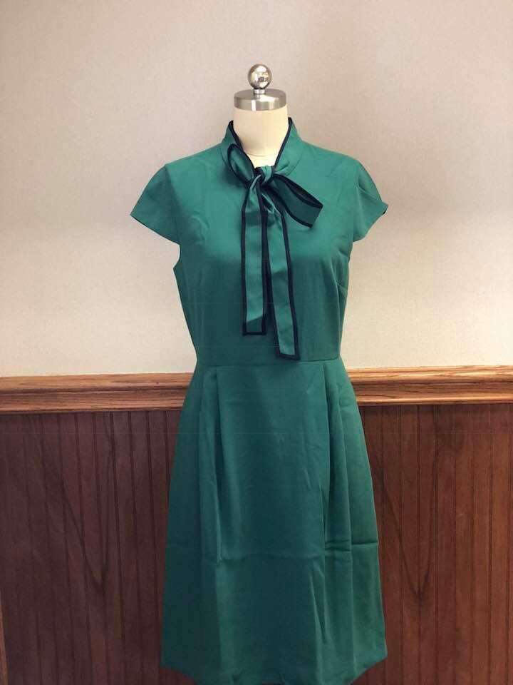 j crew tie neck dress