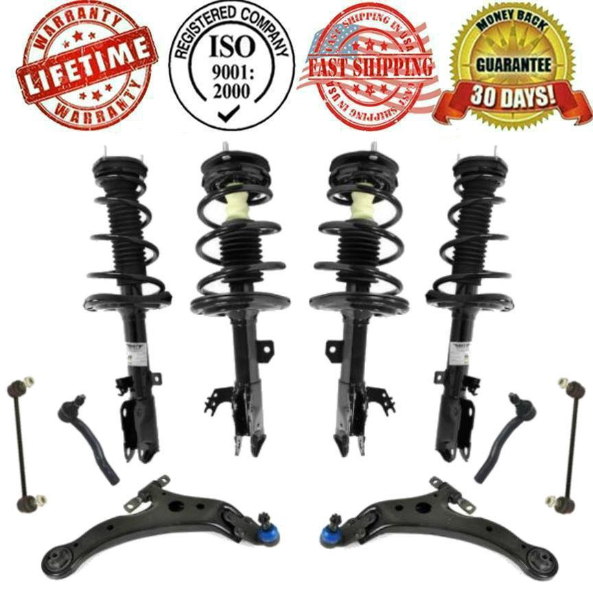 Rear Shocks For Toyota Sienna 10//2005-2010 Front Complete Strut /& Spring Quick