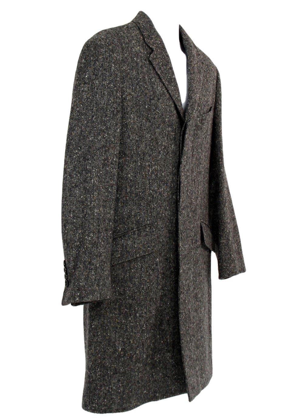 J Crew Men's Ludlow Topcoat in Textured Grey Tweed Sz 40S H0709 | eBay