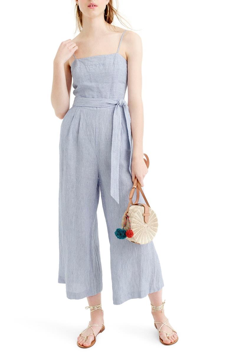 petite linen jumpsuit