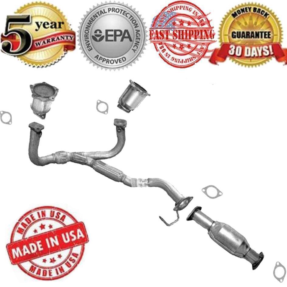 New Front Catalytic Converters & Y Pipe for Kia Sorento 3.5L 2003 2004